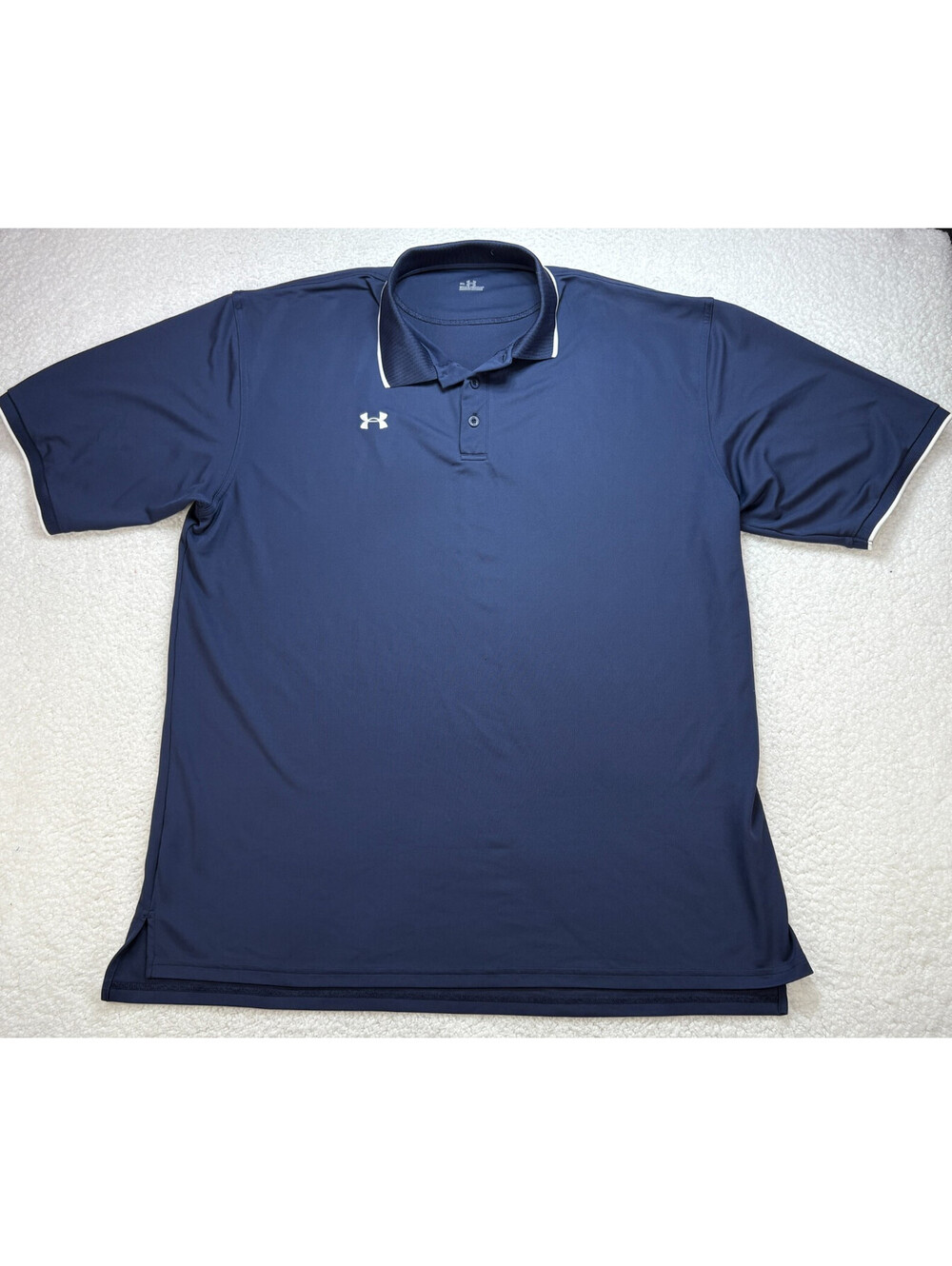 Under Armour Golf Polo Shirt Men’s 3XL Navy Moisture-Wick Athletic Logo Golf